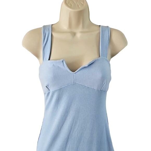 Caution To The Wind Baby Blue Bodycon Midi Dress - Size Small NWOT - Picture 5 of 6